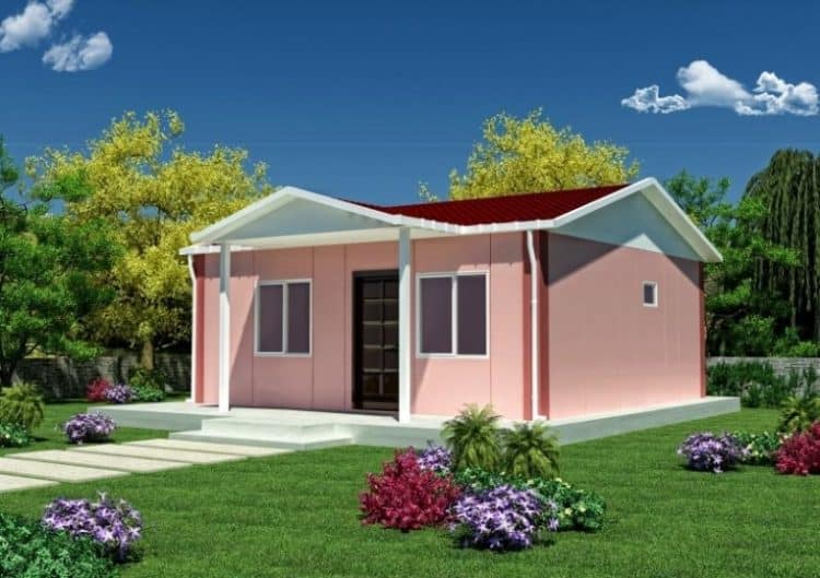 45m2 prefabrik ev