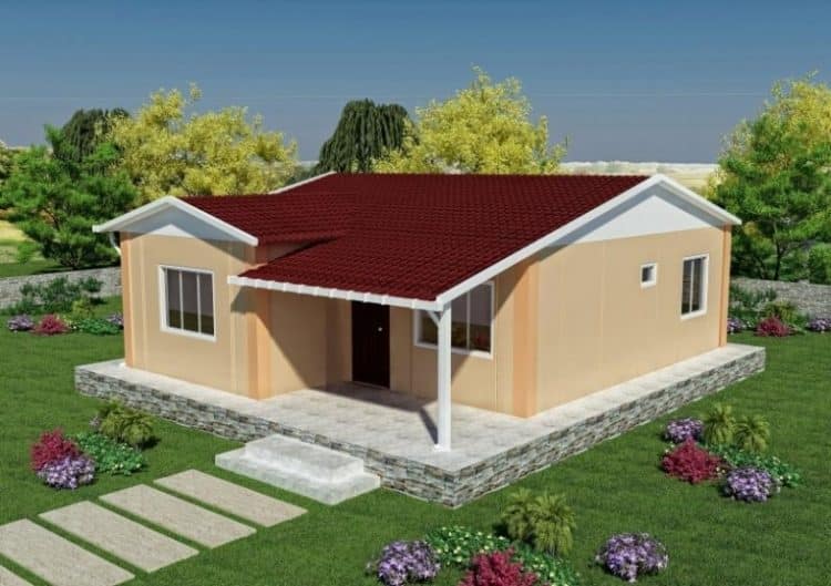 68m2 prefabrik ev