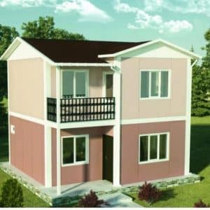 80m2 Dubleks Prefabrik Ev