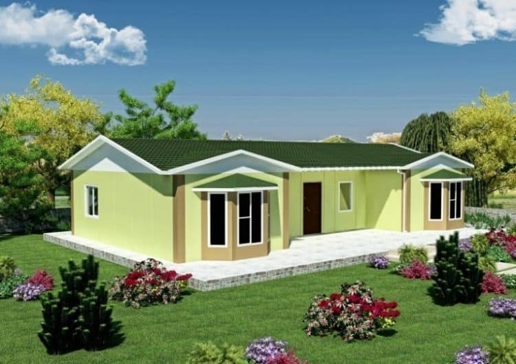 98m2 prefabrik ev